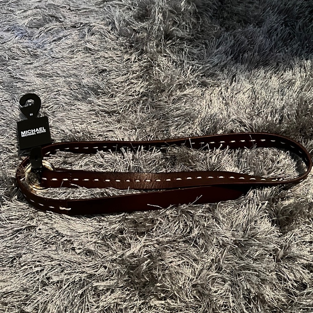 New without the price tag Michael Kors leather stitched belt